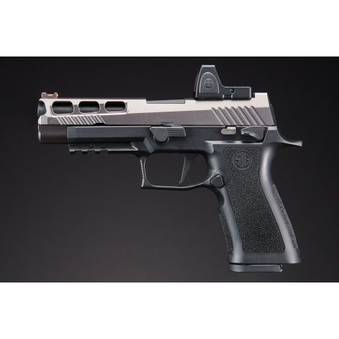 Sig Sauer Proforce P320 XCarry GBB Pistol w/ PH+ P320/M17 Slide & Lancer Tactical Red Dot Reflex Sight