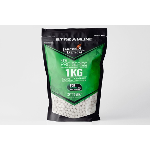 Lancer Tactical 2780 Round 0.36g Streamline Competition Grade Outdoor BBs (Color: White)