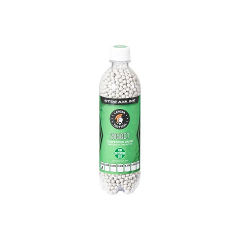 Lancer Tactical 2850 Round Streamline Competition Grade Outdoor BBs - (White)