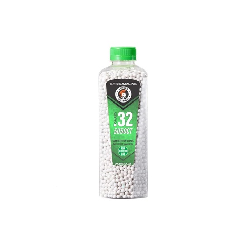 Lancer Tactical 5050 Round 0.32g Streamline Competition Grade Outdoor BBs (Color: White)