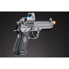 KLI KL92 Optic Ready 6mm Dual Power CO2 Gas Blowback Airsoft Pistol Red Dot Combo - (Black)