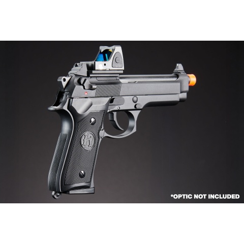 KLI KL92 Optic Ready 6mm Dual Power CO2 Gas Blowback Airsoft Pistol - (Black)