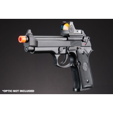 KLI KL92 Optic Ready 6mm Dual Power CO2 Gas Blowback Airsoft Pistol - (Black)