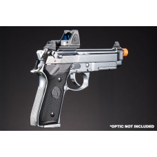 KLI KL-92 AI Optic Ready Silver Version 6mm Dual Power CO2/Gas Blowback Airsoft Pistol - (Silver)