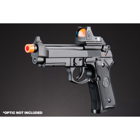 KLI KL-92 AI Optic Ready 6mm Dual Power CO2/Gas Blowback Airsoft Pistol - (Black)