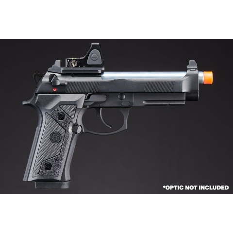 KLI KL-92 Elite IA Optic Ready 6mm Dual Power Gas / CO2 Blowback Airsoft Pistol - (Black)