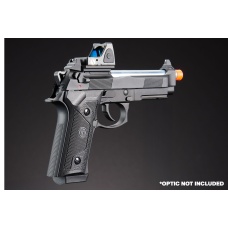 KLI KL-92 Elite IA Optic Ready 6mm Dual Power Gas / CO2 Blowback Airsoft Pistol - (Black)
