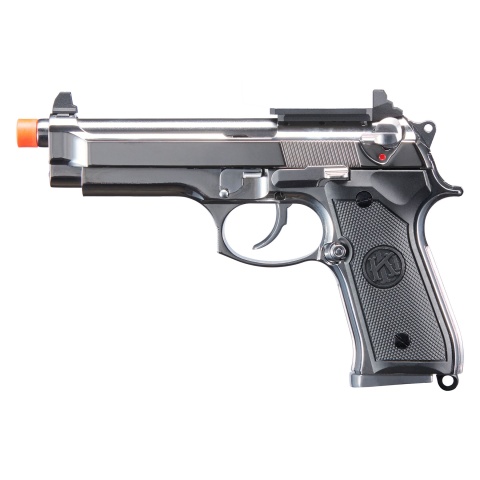 KLI KL-92 Platinum 6mm Dual Power CO2/Gas Blowback Airsoft Pistol - (Platinum)