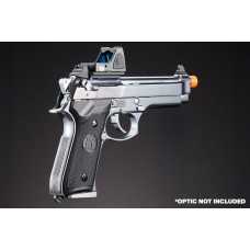 KLI KL-92 Platinum 6mm Dual Power CO2/Gas Blowback Airsoft Pistol - (Platinum)