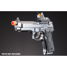 KLI KL-92 Platinum 6mm Dual Power CO2/Gas Blowback Airsoft Pistol - (Platinum)
