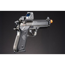 KLI KL-92 Fusion Optic Ready 6mm Dual Power CO2/Gas Blowback Airsoft Pistol Red Dot Combo - (Black/Gun Metal)