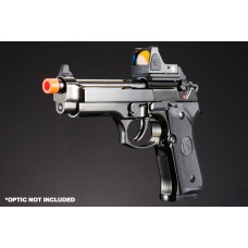 KLI KL-92 Fusion Optic Ready 6mm Dual Power CO2/Gas Blowback Airsoft Pistol - (Black/Gun Metal)