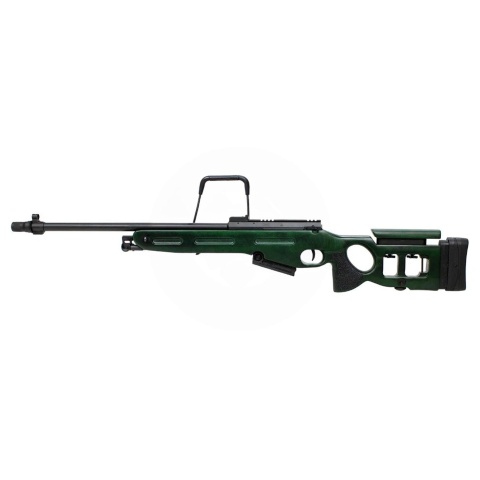 S&T SV-98 Spring Power Airsoft Rifle - (Real Wood/Green)