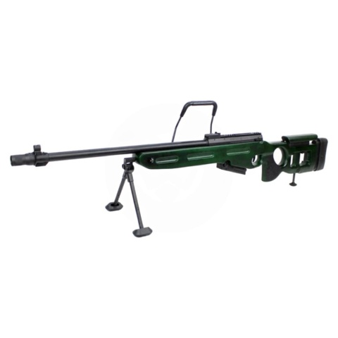 S&T SV-98 Spring Power Airsoft Rifle - (Real Wood/Green)