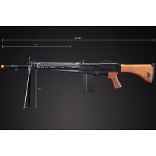 S&T Type 64 Full Metal Full Size AEG Airsoft Battle Rifle - (Black/Wood)