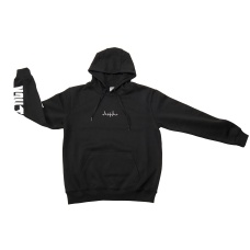 Dr. Black Heartbeat Pullover Hoodie - (Black)