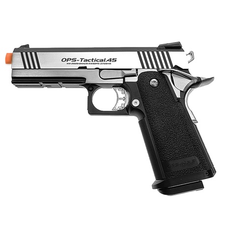 Tokyo Marui Dual Stainless Hi-Capa Custom Gas Blowback Airsoft Pistol - SILVER