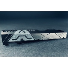 Dr. Black Aluminum Slide Type X for TM Hi-CAPA 5.1 GBB Pistols - (Black)