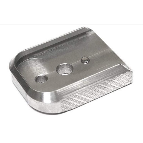 Dr. Black Tokyo Marui Hi-Capa GBB Magazine Base - (Silver)