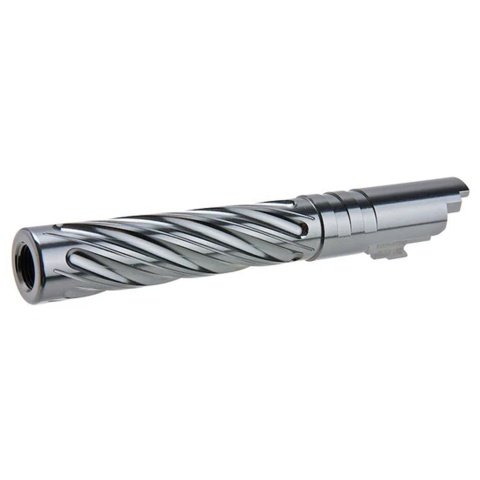 Dr. Black CNC Aluminum Spiral Storm Outer Barrel For TM Hi-CAPA 4.3 GBB Pistols