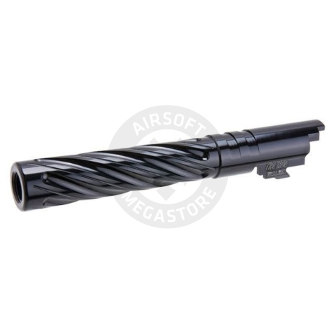 Dr. Black CNC Aluminum Spiral Storm Outer Barrel For TM Hi-CAPA 5.1 GBB Pistols