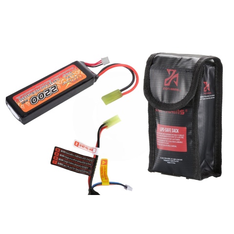 VB-Power Airsoft 7.4V 2200 mAh 15C Lithium Polymer LIPo Mini Battery