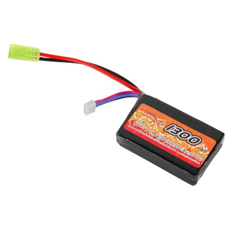 VB-Power 11.1V 1300 mAh 20C / 40C LiPo Airsoft AEG PEQ Battery