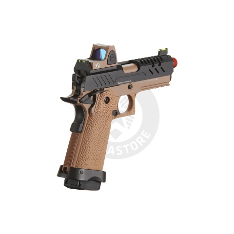 Vorsk Hi-Capa 3.8 Pro GBB Pistol w/ Red Dot Sight