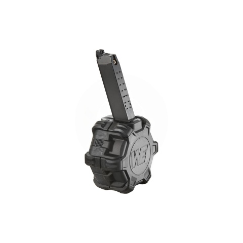 WE-Tech 350 Round Drum Magazine for G-Series Gas Blowback Airsoft Pistols - (Black)