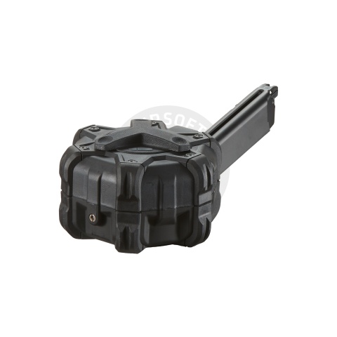 WE-Tech 350 Round Drum Magazine for G-Series Gas Blowback Airsoft Pistols - (Black)