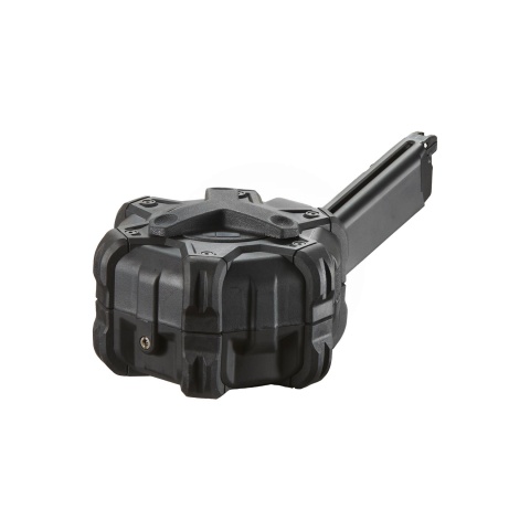 WE-Tech 350 Round Drum Magazine for G-Series Gas Blowback Airsoft Pistols - (Black)