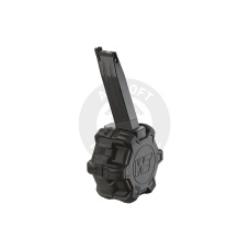 WE-Tech 350 Round Drum Magazine for Hi-Capa 5.1 Gas Blowback Airsoft Pistols - (Black)