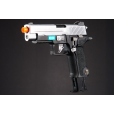WE-Tech P-Virus Two-Tone Gas Blowback Airsoft Pistol (Color: Black & Silver)