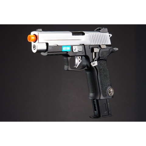 WE-Tech P-Virus Two-Tone Gas Blowback Airsoft Pistol (Color: Black & Silver)