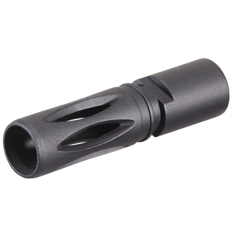 WE Metal Flash Hider for SMG-8 Airsoft GBB SMG -11mm Thread - (Black)