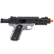 WE-Tech Galaxy 1911 Gas Blowback Airsoft Pistol (Color: Black Slide w/ Silver Lower)