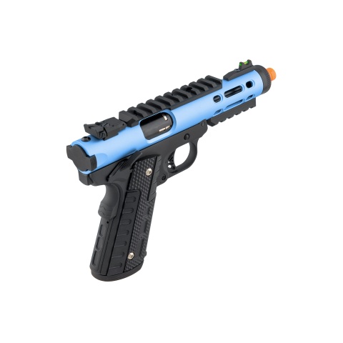 WE-Tech Galaxy 1911 Gas Blowback Airsoft Pistol (Color: Blue Slide w/ Black Lower)