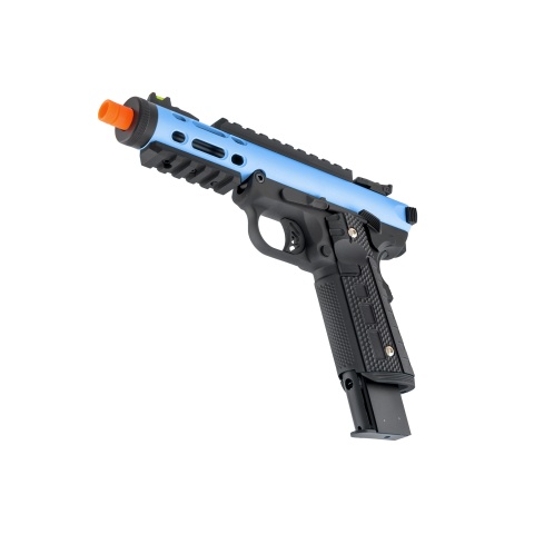 WE-Tech Galaxy 1911 Gas Blowback Airsoft Pistol (Color: Blue Slide w/ Black Lower)