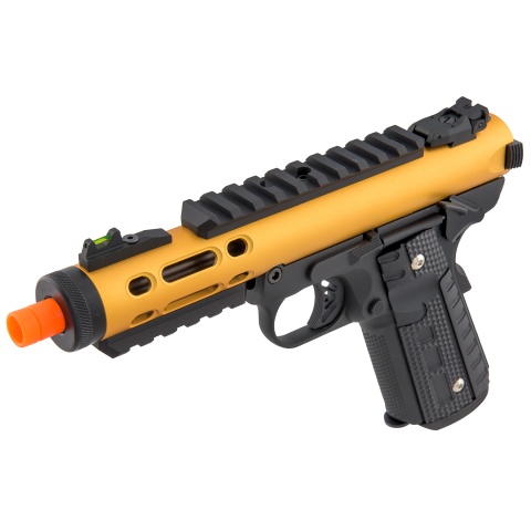 WE-Tech Galaxy 1911 Gas Blowback Airsoft Pistol (Color: Gold Slide w/ Black Lower)