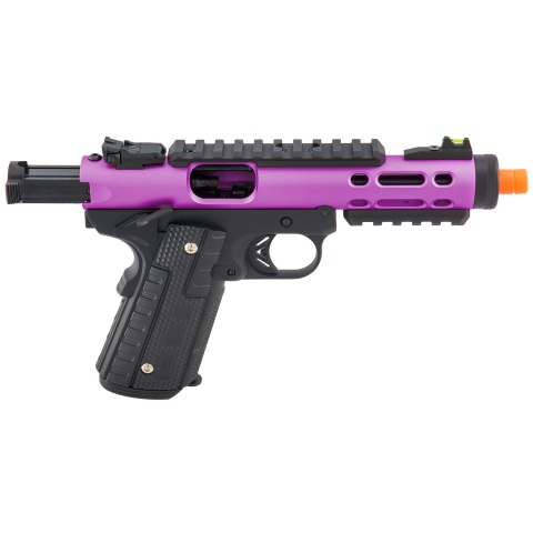 WE-Tech Galaxy 1911 Gas Blowback Airsoft Pistol (Color: Purple Slide w/ Black Lower)