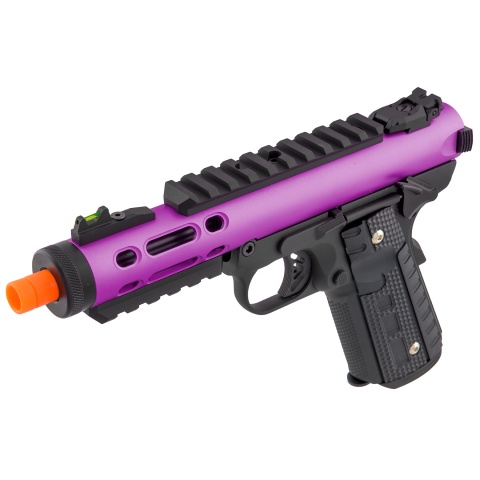 WE-Tech Galaxy 1911 Gas Blowback Airsoft Pistol (Color: Purple Slide w/ Black Lower)