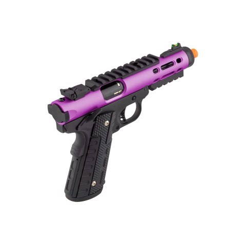 WE-Tech Galaxy 1911 Gas Blowback Airsoft Pistol (Color: Purple Slide w/ Black Lower)