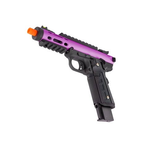 WE-Tech Galaxy 1911 Gas Blowback Airsoft Pistol (Color: Purple Slide w/ Black Lower)