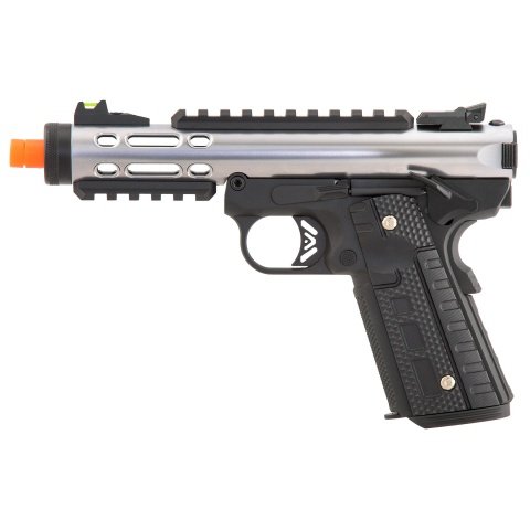 WE-Tech Galaxy 1911 Gas Blowback Airsoft Pistol (Color: Silver Slide w/ Black Lower)