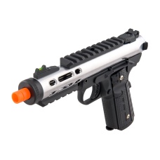 WE-Tech Galaxy 1911 Gas Blowback Airsoft Pistol (Color: Silver Slide w/ Black Lower)