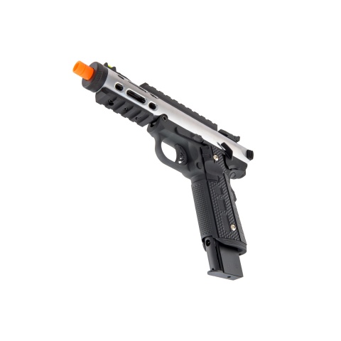 WE-Tech Galaxy 1911 Gas Blowback Airsoft Pistol (Color: Silver Slide w/ Black Lower)