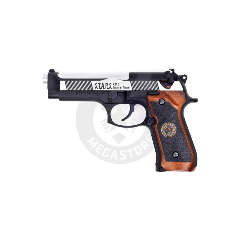 WE Tech M9 Samurai Edge Biohazard Gas Blowback Airsoft Pistol - (Black, Brown, Silver)