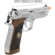 WE Tech RPD Biohazard Samurai Edge M92 GBB Pistol - (Silver)
