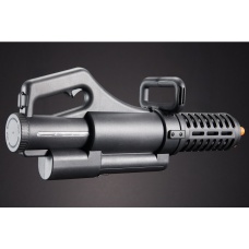 Well Pro Micro M134 Chainsaw Electric Rotating Gatling Mini Vulcan AEG Airsoft - (Black)