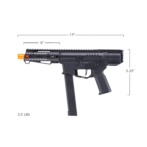 Zion Arms R&D Precision Licensed PW9 Mod 0 Airsoft AEG Pistol Carbine (Color: Black) 